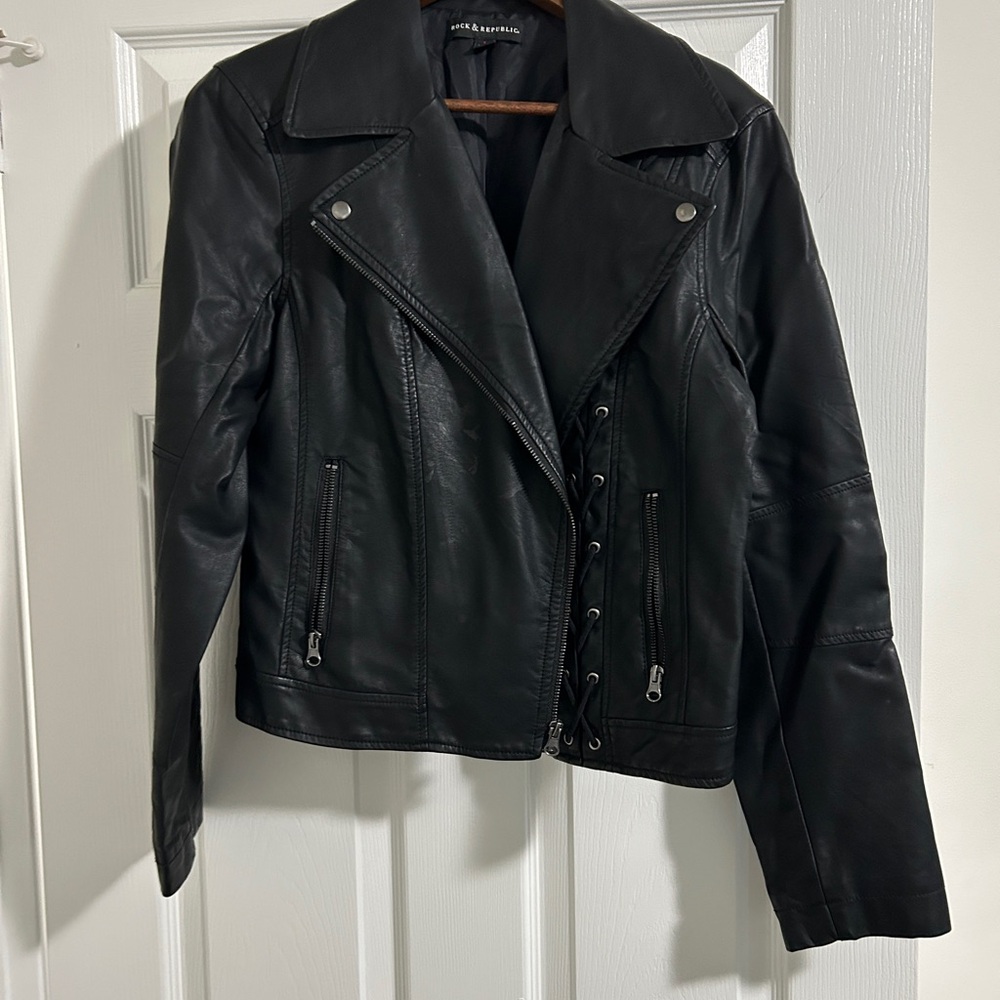 Rock & Republic Black Leather Jacket